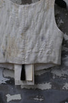 Mutedance 24 Spring/Summer Silk Button Vest MD-MD24SS51-HUIBAI hoary PM118